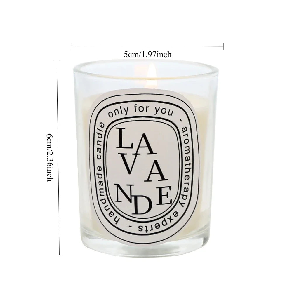 Romantic Fragrance Candles, Premium Fragrance, High Beauty, Transparent Micro Fire Candles Holiday Guests Gifts Scented Candles