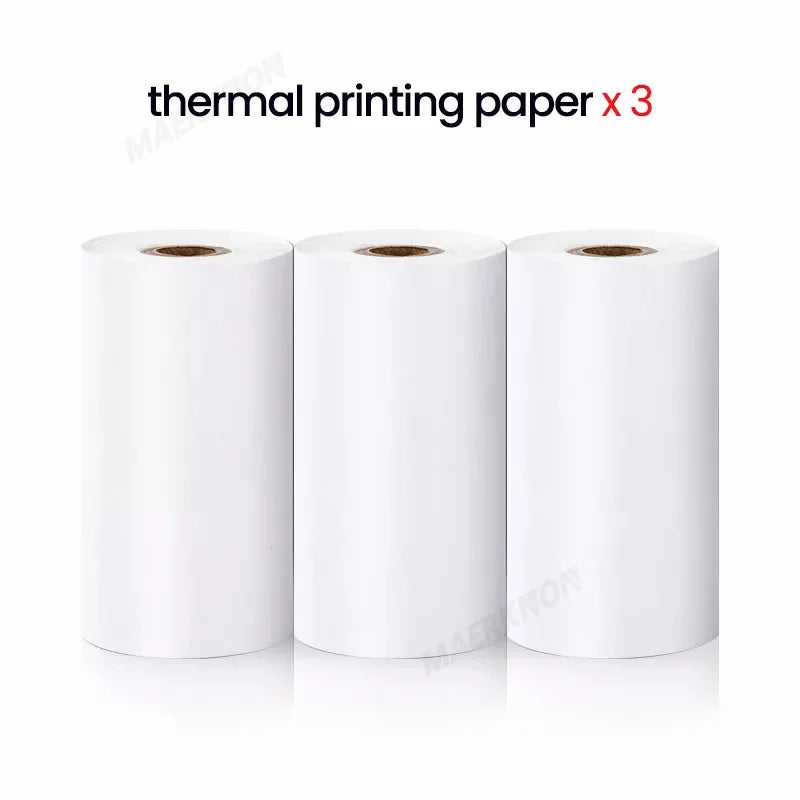 57x30mm Thermal Printing Paper Color White Semi-Transparent Thermal Printing Roll Paper For Kid Instant Print Camera Label Paper