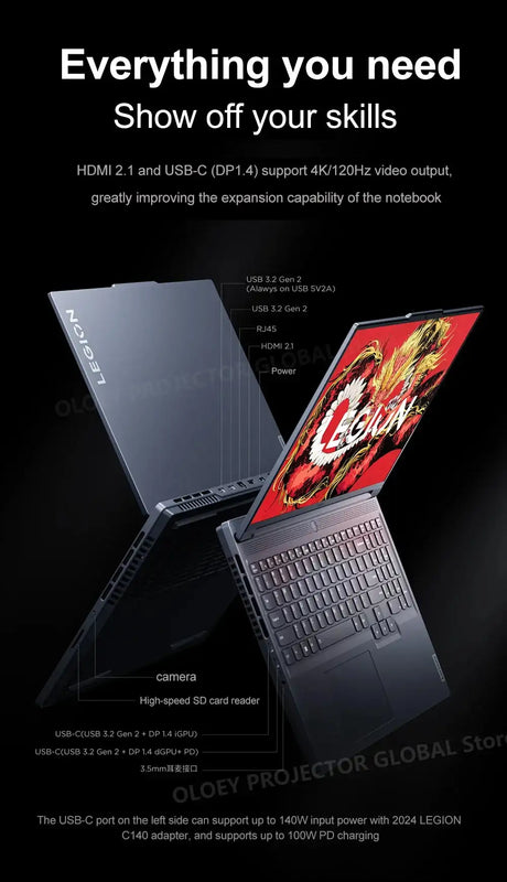 Lenovo LEGION R7000P 2024 Ryzen R7 8845H Geforce RTX4060 8GB 16G/32G RAM 1T SSD 16" 2.5K 165Hz Screen - Lootquake
