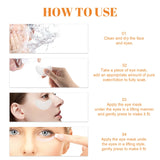 Collagen Film 10Pcs Korea Collagen Soluble Film Anti Aging Eye Mask Wrinkles Remover Moisturizing Face Lifting