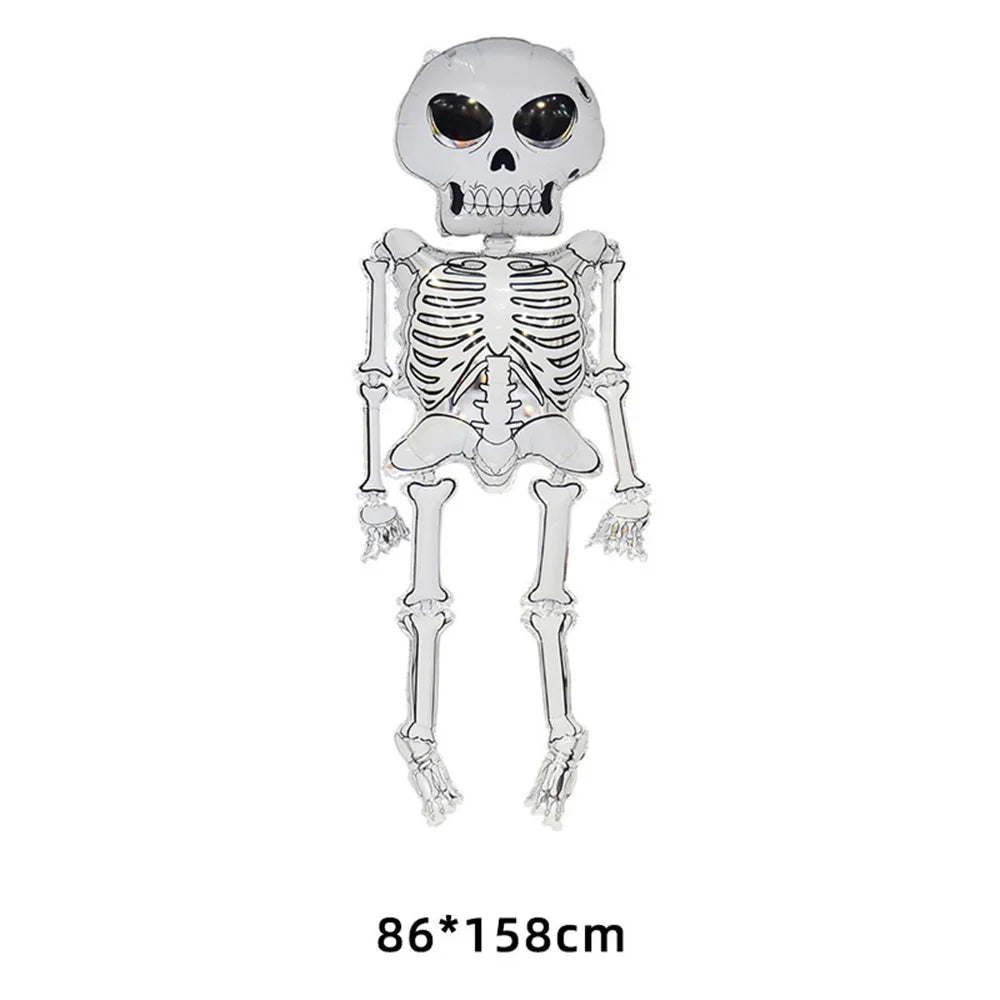 Halloween Theme Standing Balloon Pumpkin Haunted House Spider Cat Foil Balloon Happy Halloween Decor Supplies Kids Gifts