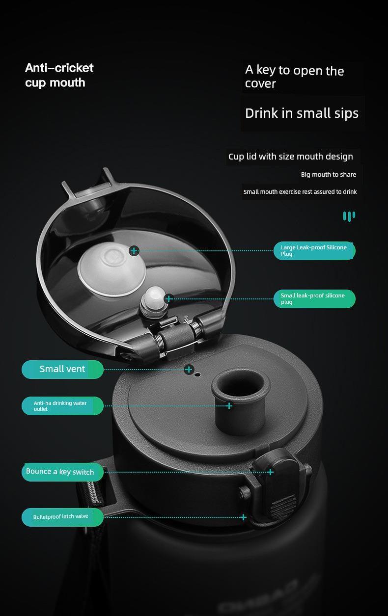 Casino Frosted Sports Water Cup Plastic Handy Cup Men and Women Creativity Portable Student Kettle with Lid Sports Bottle