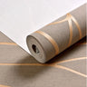 Papier peint décoratif pour chambre à coucher, 53 cm, autocollants muraux épais, rayures courbes, résistant à l'humidité, non tissé, style européen moderne