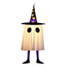 LED Witch Hat Halloween Decor - Glowing Hanging Ornament, Spooky Party Decoration for Haunted House & Witchcraft Theme