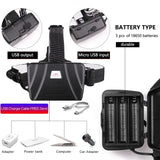 XHP70.2 Use 3*18650 batteries Led Headlamp XHP70 Most Powerful Yellow or White Led Headlight Fishing Camping ZOOM Torch - Lootquake