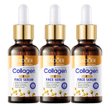 3 sueros faciales de colágeno, esencia líquida reafirmante, hidratante y nutritiva para el cuidado de la piel.