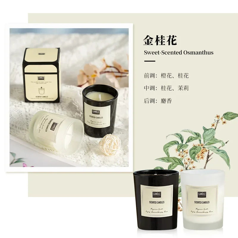 1 vela de aromaterapia con aroma a planta europea moderna para sala de estar, dormitorio, purificación del aire, fragancia duradera, decoración de vasos.