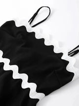 Striped Contrasting Colors Long Dress Women Spaghetti Strap High Waist Backless Party Evening Dresses Female Sleeveless Spring - Lootquake