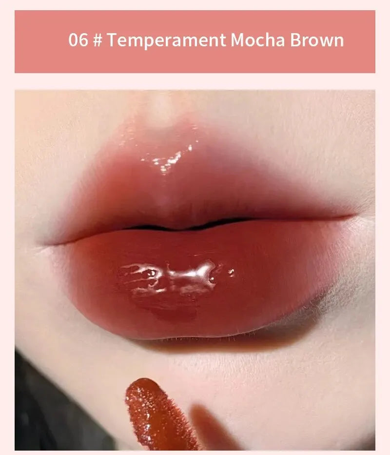 HERORANGEYingrun YueguangLip Gloss Non-stick Cup Lipstick Long-lasting Waterproof Lipstick Matte Lip Glaze Affordable Lipstick