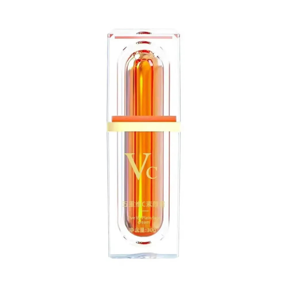 Crema facial blanqueadora con vitamina C, crema hidratante Five VC Tone Up, antiedad, elimina granos, arrugas y manchas, iluminadora, cuidado de la piel.