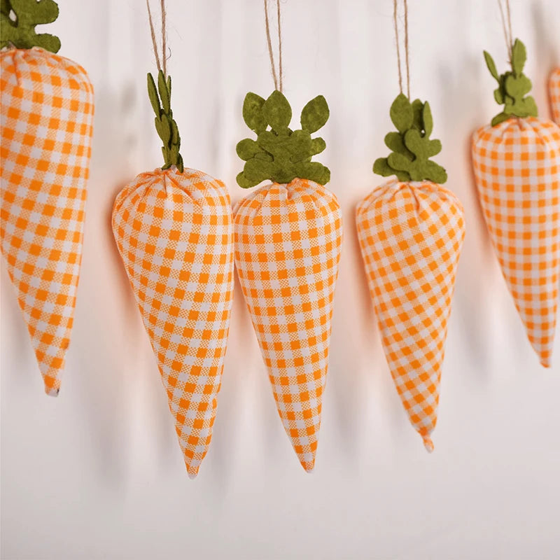 3/1pcs Nov Woven Easter Carrots Ornaments Hanging Pendant for Easter Home Decorations Supplies 2023 Kids Easter Favors Gifts Toy - Lootquake