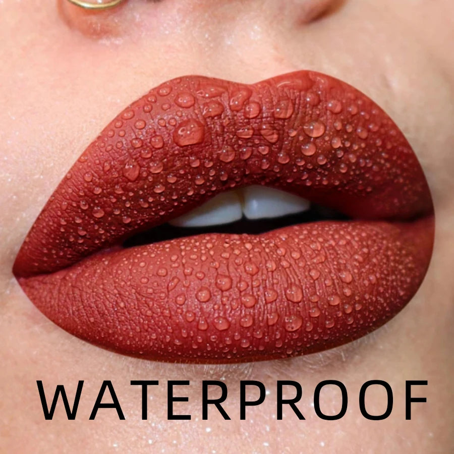 Luxurious Lip Glaze - Dewy Long-Lasting Wear, Waterproof & Moisturizing, High Pigment Lip Tint Oil, Essential Beauty Makeup for