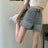 High Waist Wide Leg Short Jeans Women's Spring Thin Loose Versatile Student Hot Pants Slit Design Summer Casual Cotton Shorts - Lootquake