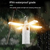 Protable Rechargeable Camping Light Tent Chandelier Ultra Long Life Multi-function Flashlight Folding Hand Lamp - Lootquake