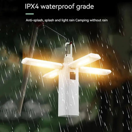 Protable Rechargeable Camping Light Tent Chandelier Ultra Long Life Multi-function Flashlight Folding Hand Lamp - Lootquake