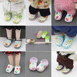 Labubu Doll Slippers 4.3x2.0cm Labubu Doll Decorative Accessories Desktop Doll Ornament Shoes For 15cm Doll Children Toys Gift