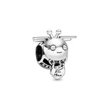 Nuevo dije de rana perezosa de plata 925 con forma de animal, pato, cerdo, oso, compatible con pulsera original, decoración, colgante para mujer, regalo de joyería