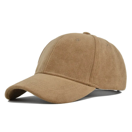 Solid Suede Retro Baseball Caps For Men Women Spring Autumn Street Snapback Hip Hop Hat Adjustable Faux Fur Sunscreen Visor Cap - Lootquake