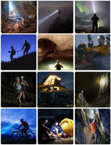 USB Rechargeable Portable Mini Powerful LED Headlamp XPE+COB Hunting Headlight Waterproof Head Torch with Tail Magnetic - Lootquake