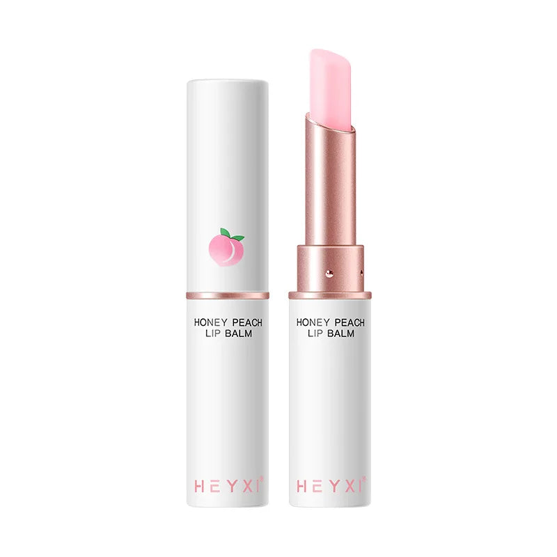 Honey Peach Lip Balm Color Change Lipstick Lips Plumper Moisturizing Hydrating Nourishing Beauty Lips Skin Carae Cosmetics