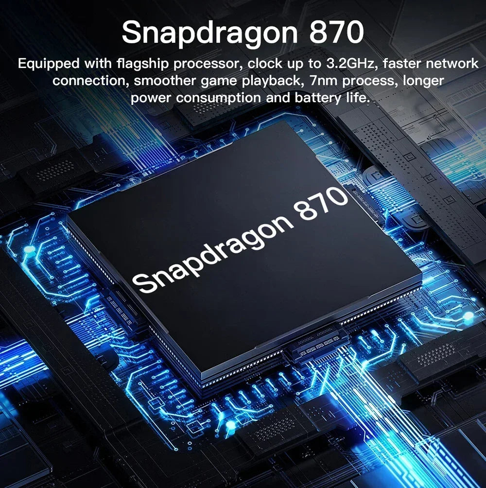 Tablette Android Pad 6 Pro, processeur Snapdragon 870 Octa Core, ROM 1 To, double carte SIM, Wi-Fi 5G, la plus récente de 2025