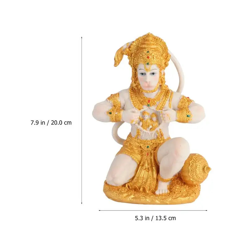 1 pc Hanuman Buddha Figurine Southeast Asian Style Home Sculpture Lord Hanuman Statue Buddha Figurine Ornament