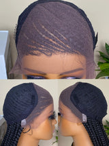 13x4 Lace Front Braided Wig | Synthetic Hair | Baby Hair | Black Women | Daily Use