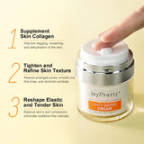 Crema facial antiarrugas con colágeno, coenzima Q10 y péptidos, lifting de líneas finas, regula la flacidez de la piel, cremas hidratantes faciales JoyPretty