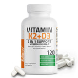 Vitamin D3 + K2(MK7) Supplement - Bone, Joint, Heart, Immune, Teeth and Skin Health Support - Non-GMO Supplement