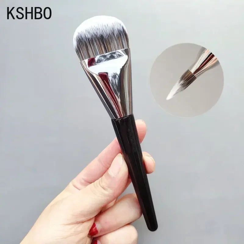 KSHBO Brocha de maquillaje superfina para base de maquillaje, corrector, crema, base líquida, base facial, brocha profesional para base, herramientas de maquillaje