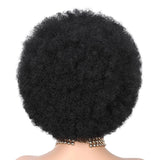 6" Afro Curly Braided Lace Front Wig | 250% Density | Brazilian Remy Hair | Short Curly Wig