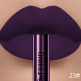 QIBEST Rouge à lèvres liquide mat Waterproof longue tenue Velours Gloss à lèvres Tube de teinte Pigment Nude mat Rouge à lèvres Maquillage des lèvres