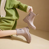 Stylish Women's Rain Shoes for Summer: Short-cylinder, Low-top, Wear-resistant and Waterproof Water Boots