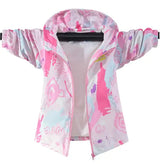 Girls Korean Polar Fleece Outdoor Jacket 4-12 Yrs Children's Autumn Winter Thickened Hooded Windbreaker Kids Girl's Fashion Coat - Lootquake