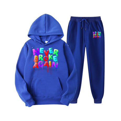 Youngboy Never Broke Again Hoodes 2PCS Sets Tracksuit Fashion Hip Hop Suit Sweatpants Men Women Hooded Sweatshirts Sport Pant - Lootquake