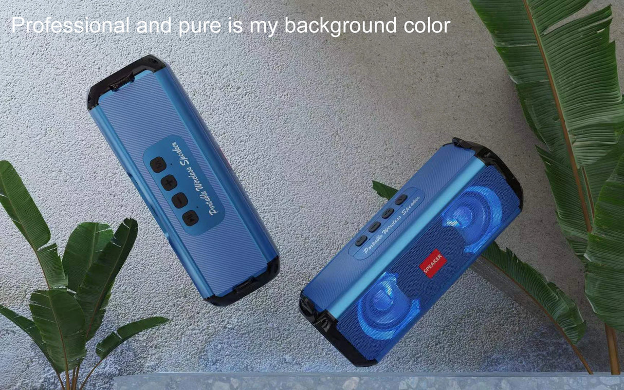 Altavoz Bluetooth portátil con audio de alta resolución, graves y agudos extendidos, altavoces inalámbricos HiFi de alta calidad y gran volumen.