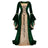 Medieval Renaissance Velvet Long Dress Women Victorian Retro Fancy Gown Halloween Cosplay Costume Plus Size - Lootquake