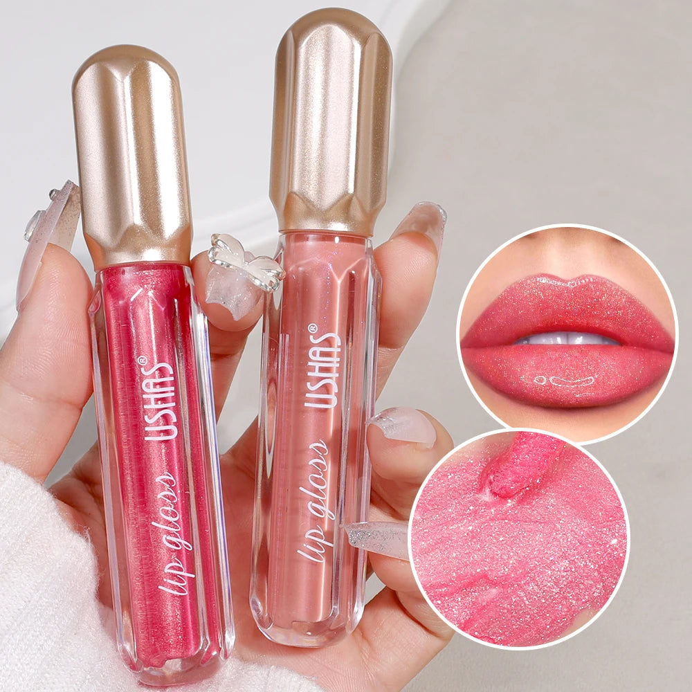 Rouge à lèvres liquide pailleté nacré, hydratant, longue tenue, antiadhésif, sexy, scintillant, brillant, rouge, maquillage pour femmes, cosmétiques