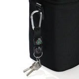 Mini Compass Thermometer Carabiner Compass Thermometer Carabiner 3 in 1 Outdoor Hiking Key Buckle Double Sided Metal Compasses - Lootquake