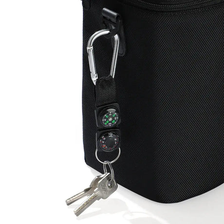 Mini Compass Thermometer Carabiner Compass Thermometer Carabiner 3 in 1 Outdoor Hiking Key Buckle Double Sided Metal Compasses - Lootquake