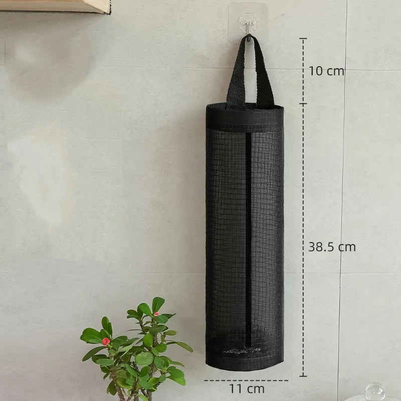 Garbage Bag Storage Kitchen Garbage Organizer Plastic Bag Holder Organizing Hanging Garbage Collection Storage Bags Home Gadgets