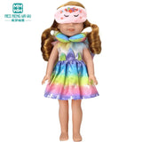 Mochila de moda para muñecas americanas de 15 a 18 pulgadas, asiento de seguridad, manta y saco de dormir, regalo para niñas.