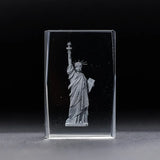 Statue of Liberty Transparent Crystal Inside Carved Desktop Feng Shui Paperweight Holiday Gifts Fine Home Decorations Souvenirs