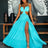 2024 Fashion New Women's Sexy Vacation Dress Solid Long Dress Cut Out Exposed Waist High Slit Suspender Long Skirt - Lootquake