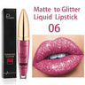 Diamond Shimmer Pearlescent Lip Gloss Waterproof Long Lasting Non-stick Cup Matte Glitter Liquid Lipstick Lip Glaze Lips Make Up