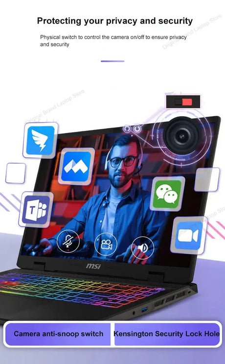 2024 MSI Sword 17 HX Laptop 17 Inch 2.5K QHD 240Hz IPS Screen Netbook i7-14700HX 16GB 1TB SSD RTX4060 Gaming Notebook Computer - Lootquake