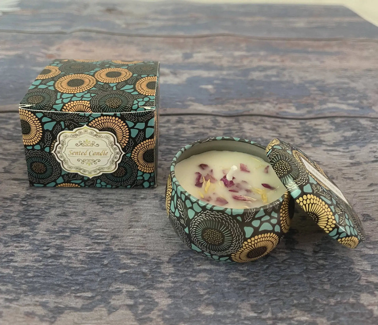 Dried Flower Aromatherapy Soy Candle Plant Essential Oil Incense Candle Deodorant Refreshing Aromatherapy Candle Birthday Candle