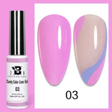 5ML Gold Silver Metallic Liner Paint Gel Polish Chrome Mirror Metal Effect Super Bright French UV LED Semi Permanent Nail Gel
