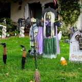 Halloween Flying Witch Decor Hovering Flying Witch Decorations with Scary Sound Halloween Props Horror Themed Scary Props