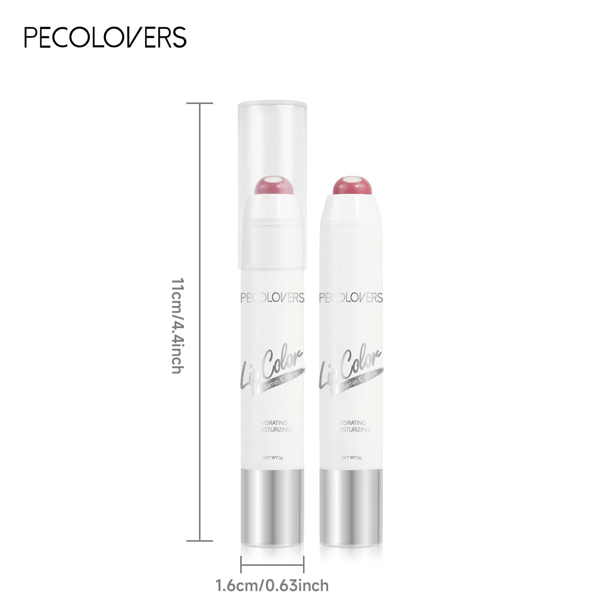 6 Color Crayon Lipstick, Moisturizing Lipstick Long Lasting, Waterproof, Smooth, Sunscreen, Rich Effect